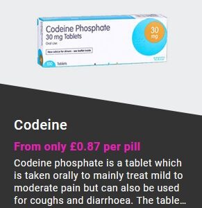 Buy codeine online - Codeine phosphate 30 mg